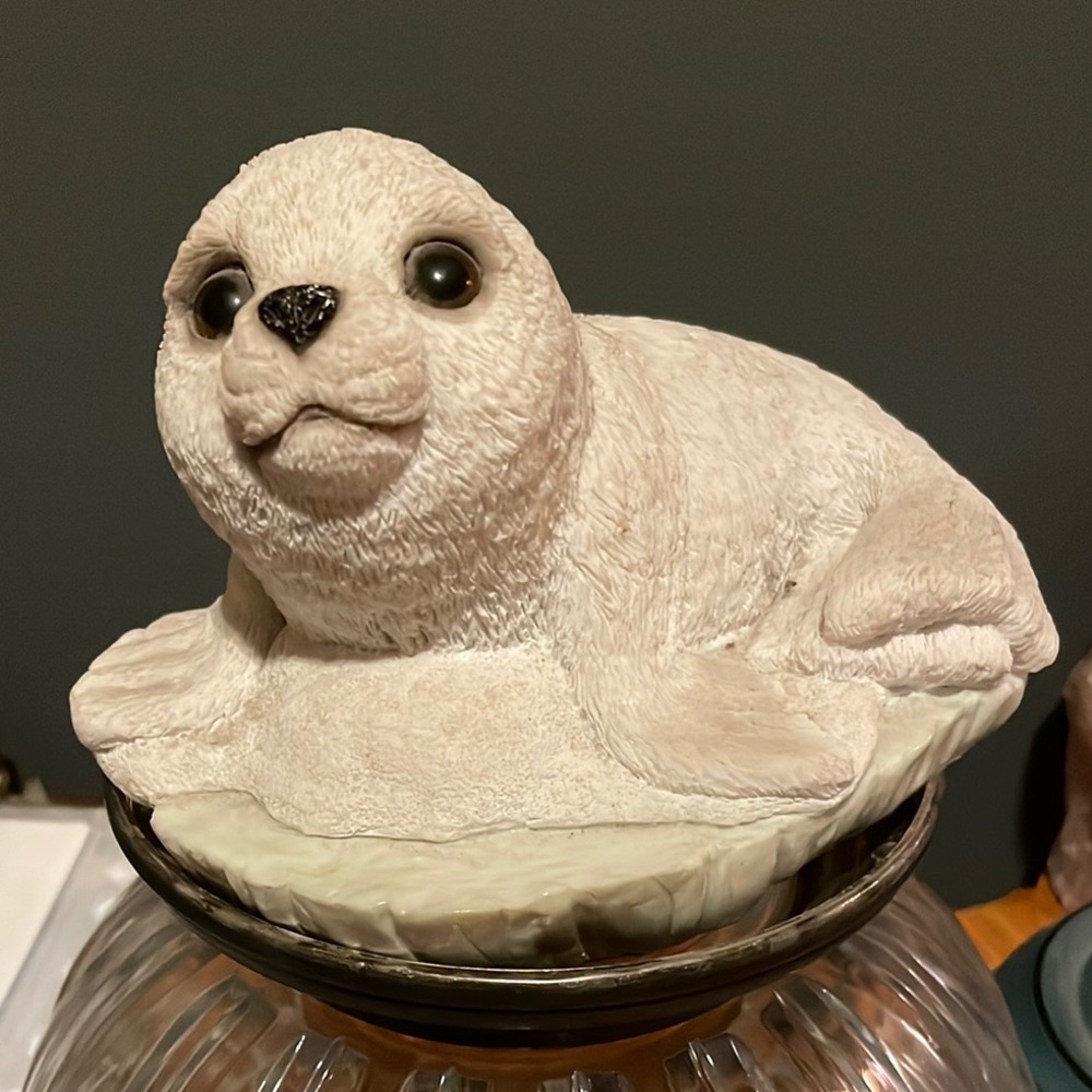Whimsical Harp Seal Pup Bank